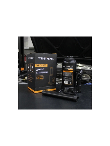 Домкрат 10т, ход штока 150мм WIEDERKRAFT WDK-81100