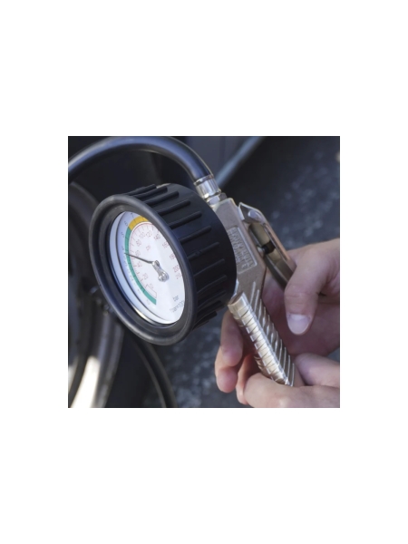 Пистолет для накачки шин WIEDERKRAFT с аналоговым манометром WDK-29110