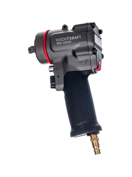 Компактный пневматический ударный гайковерт WIEDERKRAFT 1/2", 1200 Нм, 119 мм WDK-20420S