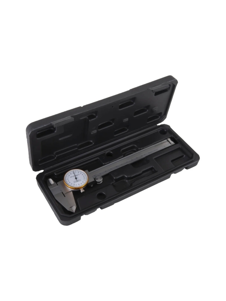 Штангенциркуль WIEDERKRAFT 0-150 мм, 0.02 мм, с отсчетом по круговой шкале WDK-MF15002