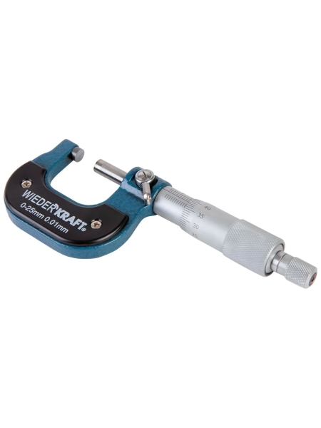 Микрометр WIEDERKRAFT нониусный, 0-25 мм, 0.01 мм WDK-MM2501