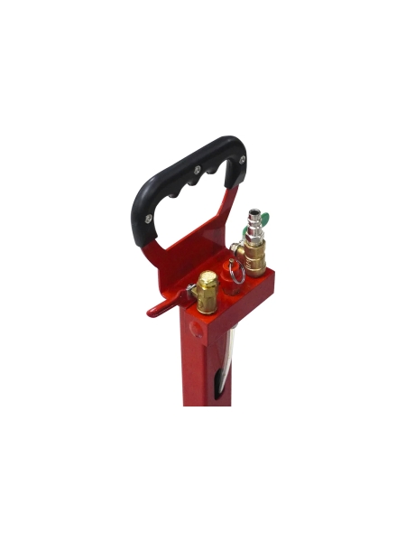 Домкрат пневматический подкатной 3т, WIEDERKRAFT 135-435 мм с регулировкой угла наклона рукояти, WDK-81813