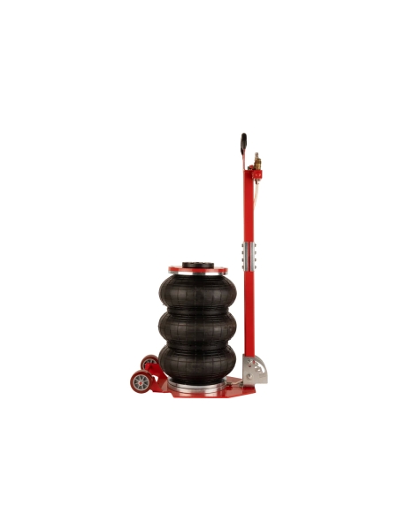 Домкрат пневматический подкатной 3т, WIEDERKRAFT 135-435 мм с регулировкой угла наклона рукояти, WDK-81813