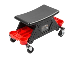 Рабочий стул WIEDERKRAFT табурет для детейлеров, передвижной, на колесах, с полками WDK-86025