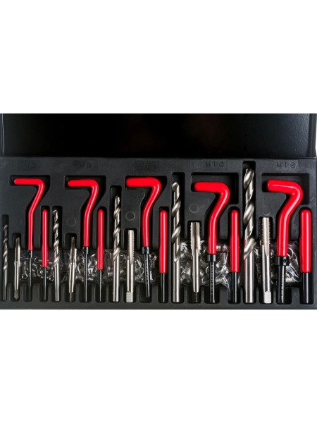 Набор для восстановления резьбы WIEDERKRAFT M5 - 12, 131 предмет WDK-ST0512