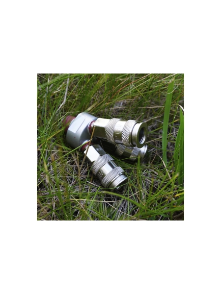 Разветвитель пневматический V-образный тройной (1/4"; рапид EURO) WIEDERKRAFT WDK-83MY