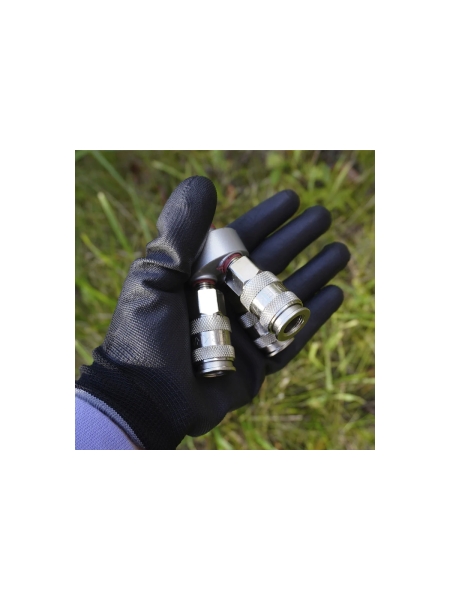 Разветвитель пневматический V-образный тройной (1/4"; рапид EURO) WIEDERKRAFT WDK-83MY