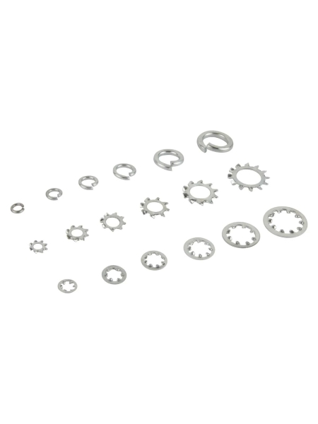 Набор шайб WIEDERKRAFT 18 видов, 720 шт WDK-214056