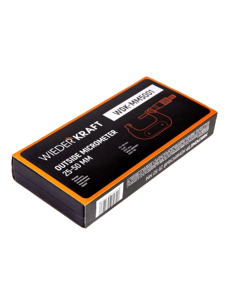 Микрометр WIEDERKRAFT нониусный, 25-50 мм, 0.01 мм WDK-MM5001