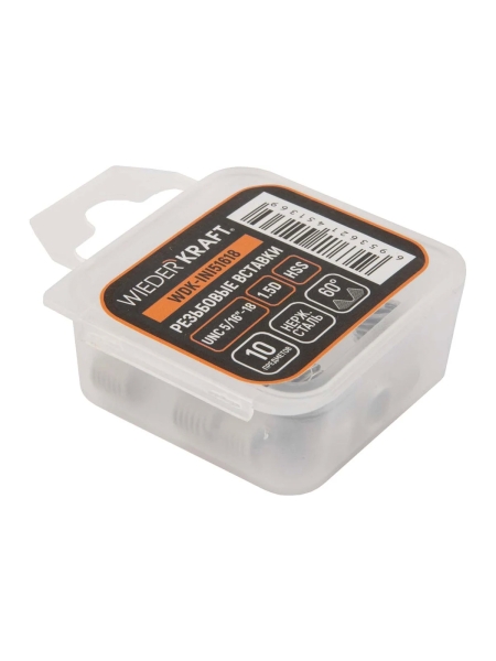 Набор вставок резьбовых WIEDERKRAFT UNC 5/16-18, 1,5d, 10 предметов WDK-INI51618