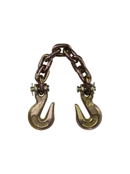 Тяговая цепь с крюками для слесарных работ WIEDERKRAFT соединитель цепей, 6 т длина 45 см WDK-0504