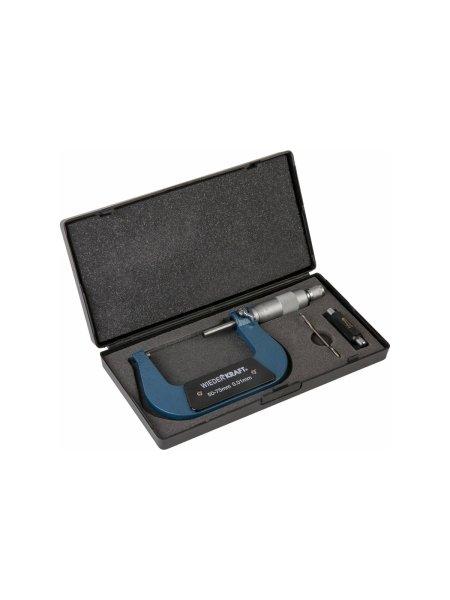 Микрометр WIEDERKRAFT нониусный, 50-75 мм, 0.01 мм WDK-MM7501