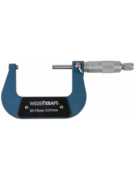 Микрометр WIEDERKRAFT нониусный, 50-75 мм, 0.01 мм WDK-MM7501