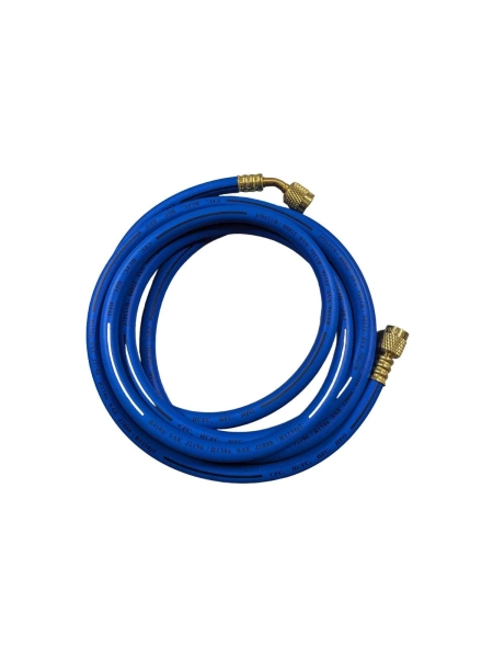 Шланг низкого давления заправочный для фреона 3 м, 1/4"-1/4" WIEDERKRAFT WDK-300BH