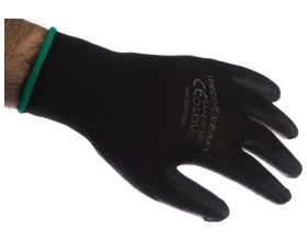 Защитные легкие бесшовные перчатки WIEDERKRAFT размер M, пара WDK-PU01B/M