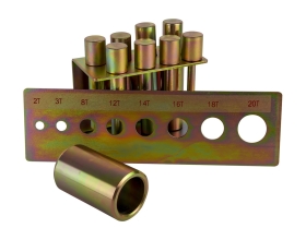 Набор оправок для выпрессовки сайлентблоков 8 шт WIEDERKRAFT WDK-80008