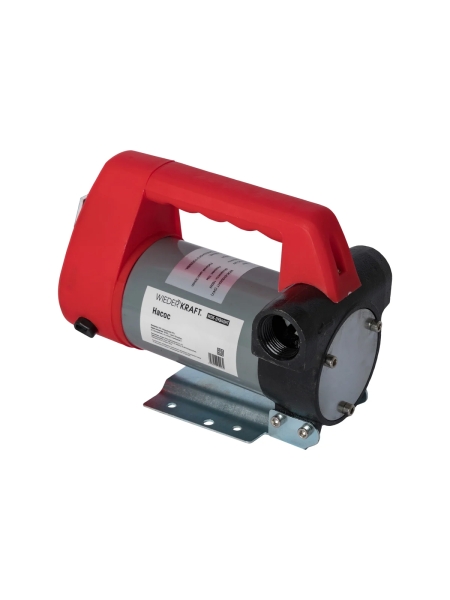 Насос перекачки топлива электрический WIEDERKRAFT 24v, заправочный раздаточный пистолет, комплект шлангов WDK-DYB40HT(24V)