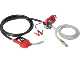 Насос перекачки топлива электрический WIEDERKRAFT 24v, заправочный раздаточный пистолет, комплект шлангов WDK-DYB40HT(24V)