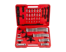 Комплект двух- и трехзахватных съемников подшипников WIEDERKRAFT 72 предмета, в кейсе WDK-214500A