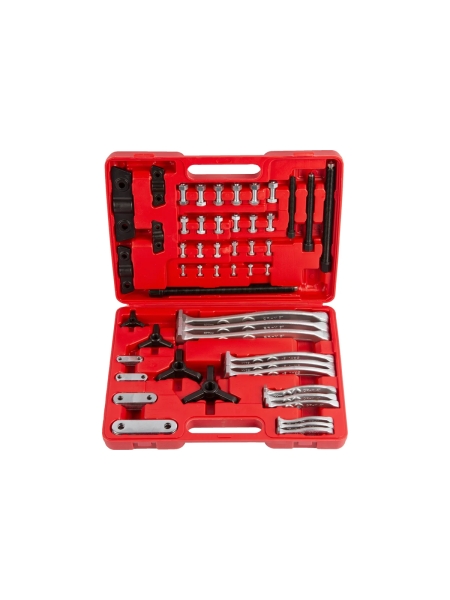 Комплект двух- и трехзахватных съемников подшипников WIEDERKRAFT 72 предмета, в кейсе WDK-214500A