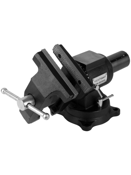 Профессиональные слесарные тиски WIEDERKRAFT 150 мм, регулировка в двух плоскостях 360 градусов WDK-BV150D