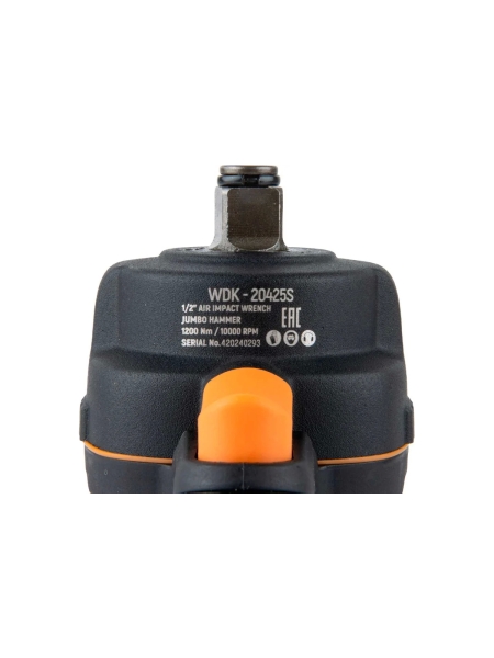 Гайковерт пневматический ударный WIEDERKRAFT композитный корпус, привод 1/2, 1200 Нм WDK-20425S