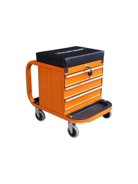 Ремонтный табурет на колесах с 3 инструментальными ящиками WIEDERKRAFT WDK-65862