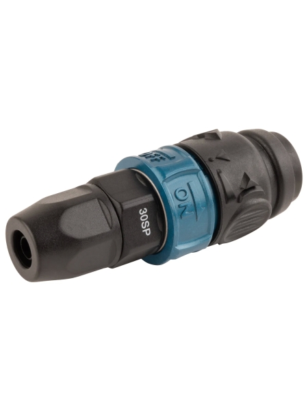 Композитное пневматическое быстроразъемное соединение WIEDERKRAFT с предохранителем, крепление под гайку 6.5x10 мм WDK-830SPS