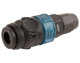 Композитное пневматическое быстроразъемное соединение WIEDERKRAFT с предохранителем, крепление под гайку 6.5x10 мм WDK-830SPS