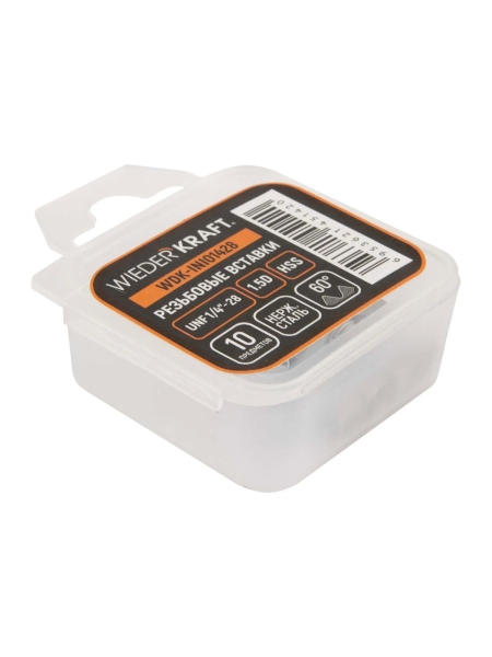 Набор вставок резьбовых WIEDERKRAFT UNF 1/4-28, 1,5d, 10 предметов WDK-INI01428