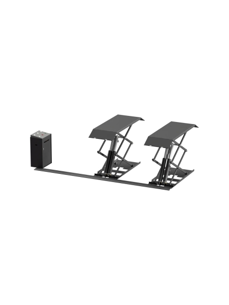 Ножничный подъемник WIEDERKRAFT 3.5 т, напольный, незаглубляемый, 110-1920 мм, 380 В WDK-505