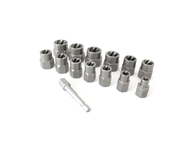 Экстракторы WIEDERKRAFT для болтов и гаек с адаптером, набор 8-19 мм WDK-65482