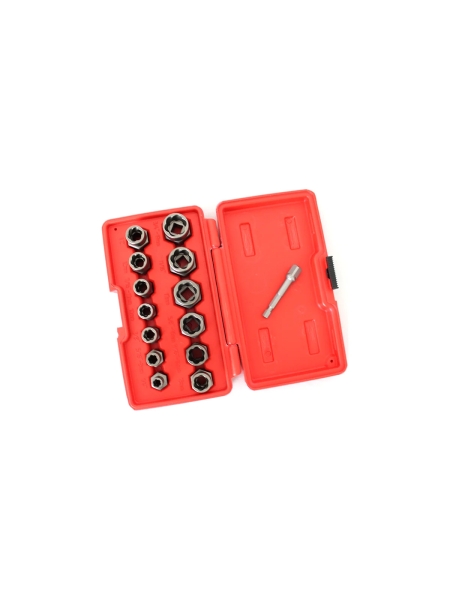 Экстракторы WIEDERKRAFT для болтов и гаек с адаптером, набор 8-19 мм WDK-65482