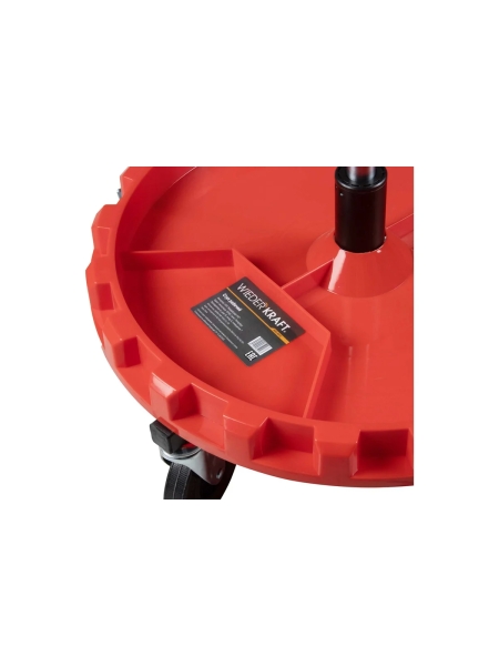 Табурет механика WIEDERKRAFT с лотком для инструмента, микролифтом, мягким покрытием и спинкой WDK-86012