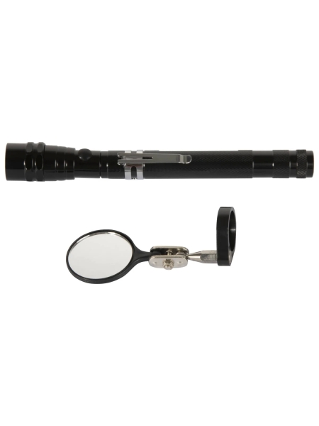 Фонарик WIEDERKRAFT на гибкой рукоятке с зеркалом WDK-65453