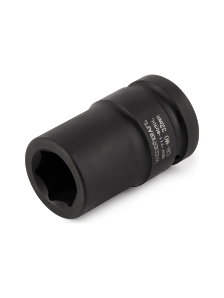 Головка торцевая ударная глубокая 6-гранная (32 мм; 1") WIEDERKRAFT WDK-711-8032L