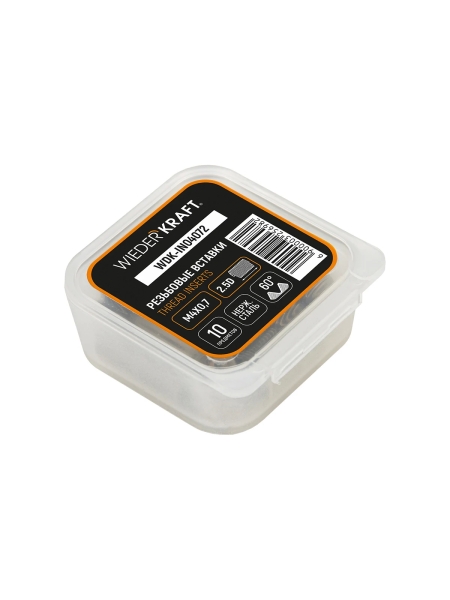 Резьбовые вставки WIEDERKRAFT M4x0,7, 2,5d, 10 предметов WDK-IN04072