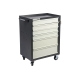 Инструментальная тележка WIEDERKRAFT 670x450x930 6 ящиков 4x87мм 2x179мм серый/с-серый WDK-606GG