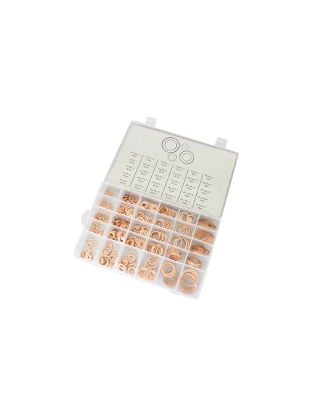 Набор медных шайб 580 шт WIEDERKRAFT WDK-214069