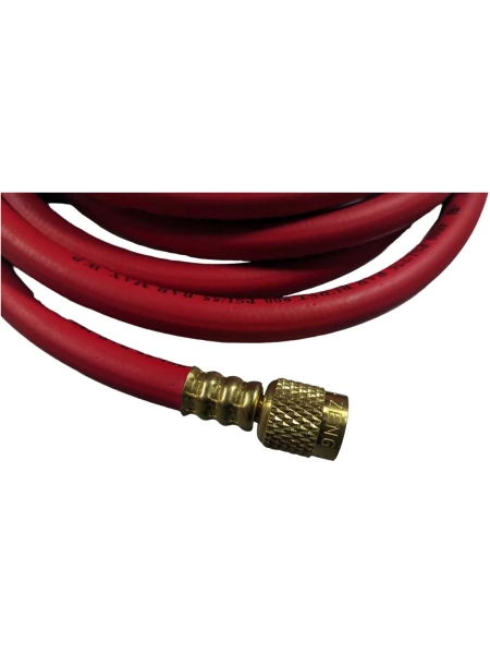 Шланг высокого давления заправочный для фреона 3 м, 1/4"-1/4" WIEDERKRAFT WDK-300RH