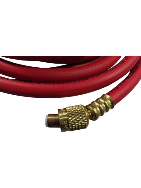 Шланг высокого давления заправочный для фреона 3 м, 1/4"-1/4" WIEDERKRAFT WDK-300RH