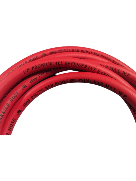 Шланг высокого давления заправочный для фреона 3 м, 1/4"-1/4" WIEDERKRAFT WDK-300RH
