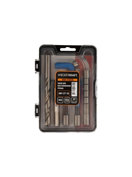Набор для восстановления резьбы WIEDERKRAFT UNF 1/2-20 WDK-IT01220