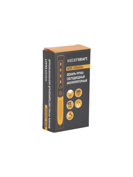 Светодиодный аккумуляторный фонарь-ручка WIEDERKRAFT 180 Лм WDK-1054004