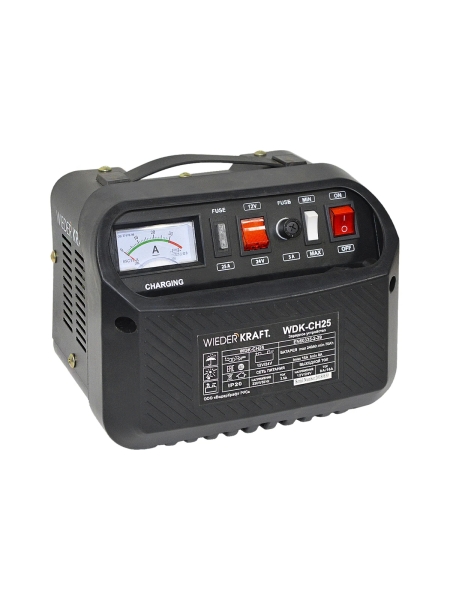 Зарядное устройство для аккумуляторов до 240А/ч WIEDERKRAFT 12/24V, ток зарядки 8/16А WDK-CH25