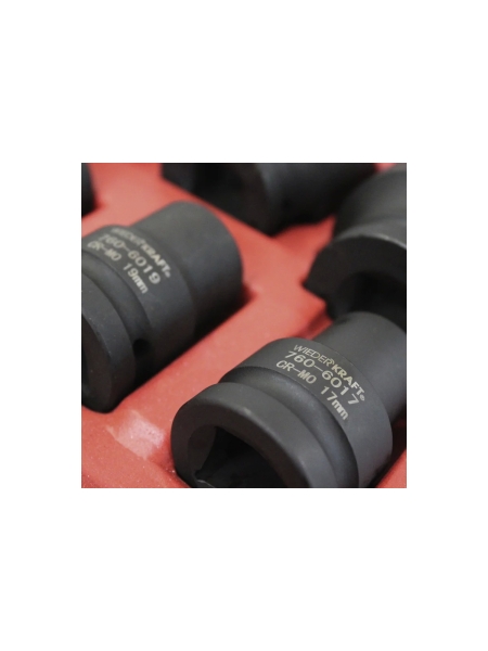 Набор ударных головок (10 предметов; 17-46 мм; 3/4") WIEDERKRAFT WDK-760