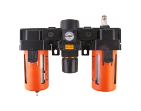 Блок подготовки воздуха: влагоотделитель, регулятор, лубрикатор (3000 л/мин; 10 бар; 1/2") WIEDERKRAFT WDK-70240
