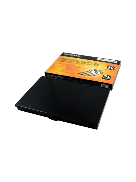 Набор метчиков и плашек 4NC40-1/2NF20 WIEDERKRAFT 40 предметов, дюймовая резьба WDK-DTI3040