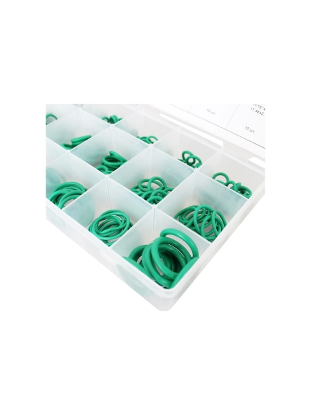 Набор уплотнительных колец резиновых, бензомаслостойких, термостойких для кондиционеров авто, 270шт WIEDERKRAFT WDK-214044