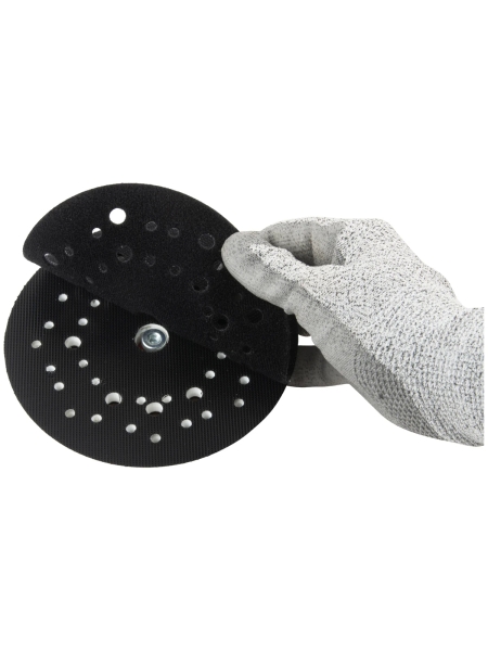 Диск-подошва для шлифовальных машин Rupes 150 мм, средней жесткости, с защитной прокладкой WIEDERKRAFT WDK-BPR150